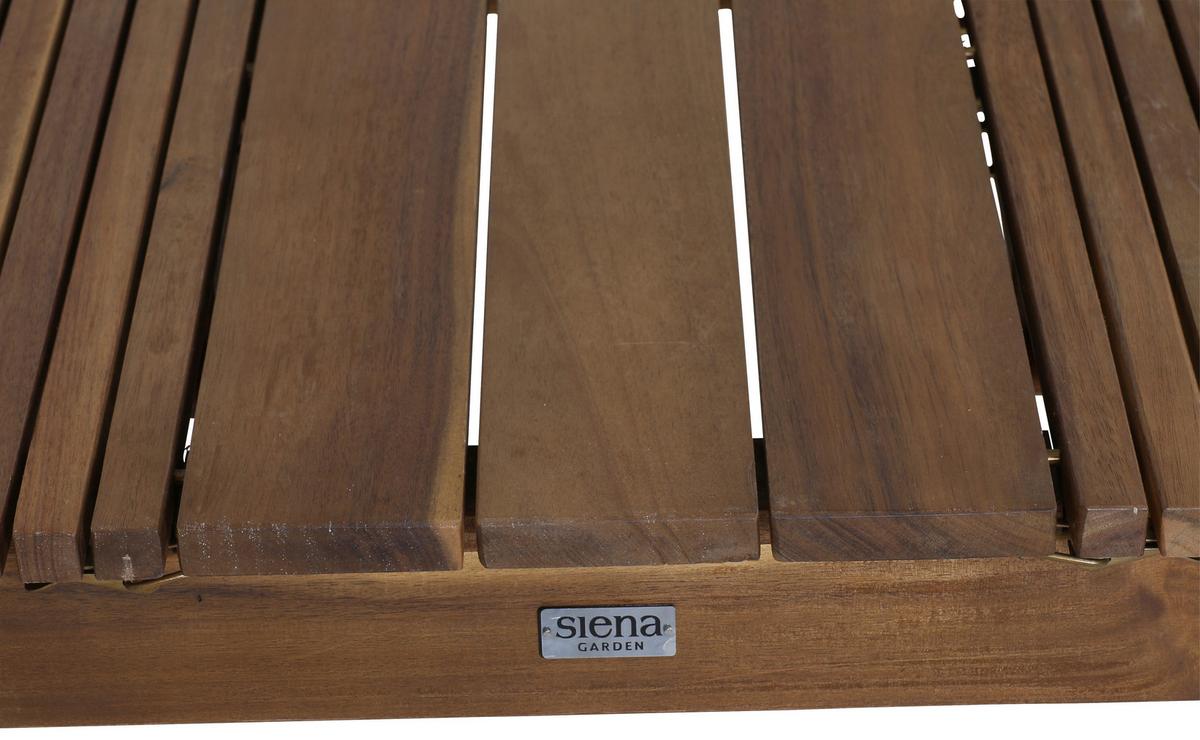 Gartentisch ausziehbar Echtholz L: 150-200 cm - Akaziefarben, KONVENTIONELL, Holz (150/100/74cm) - Siena Garden