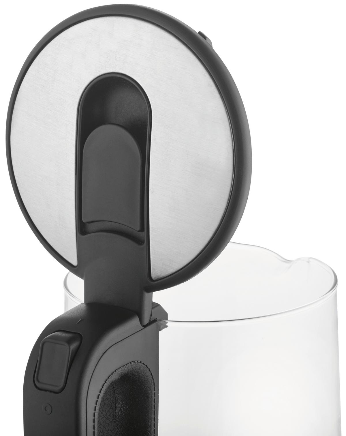 CZAJNIK ELEKTRYCZNY 12053 - kolor stalowy/czarny, Basics, tworzywo sztuczne/metal (21/15/24cm)