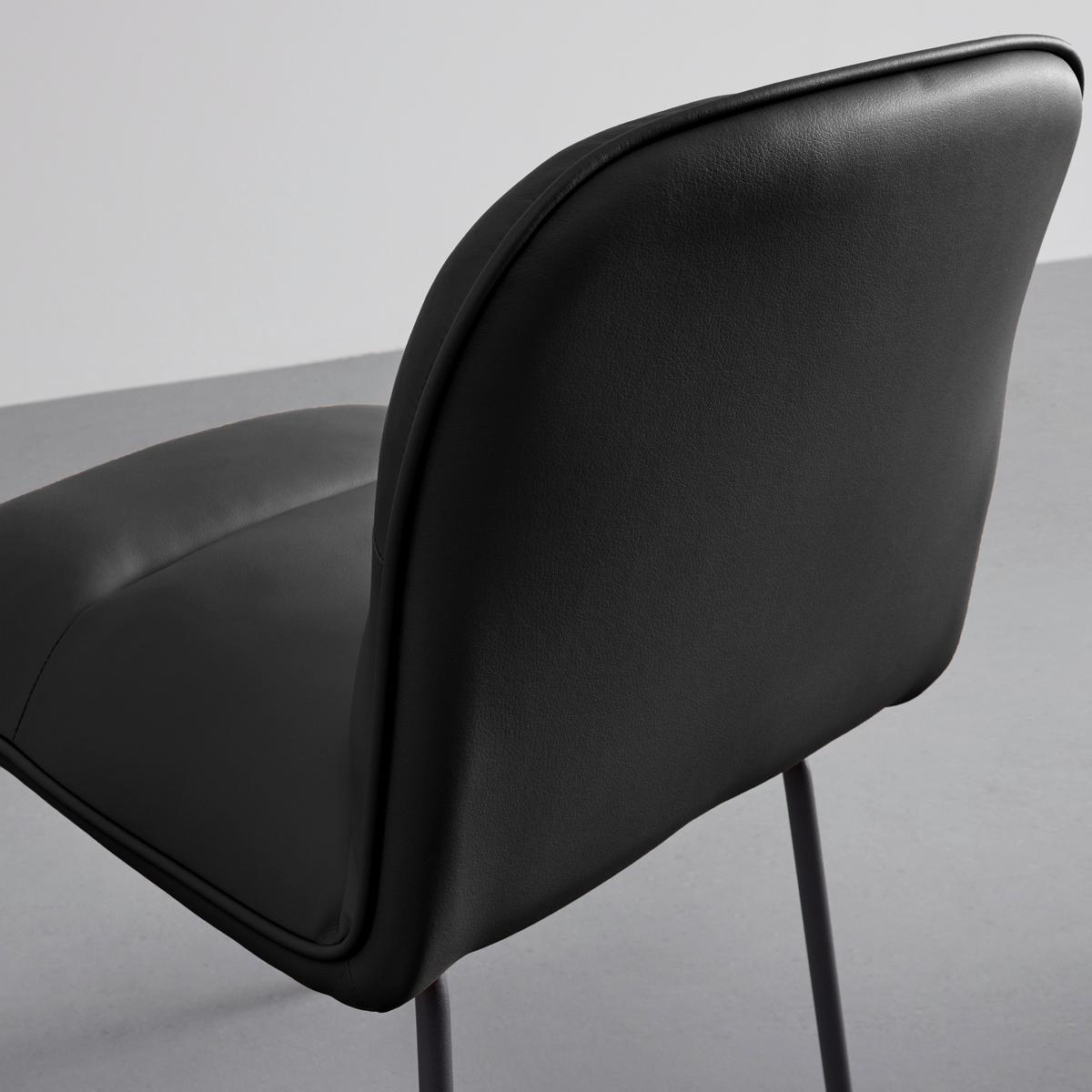 KRZESŁO ELLIS - czarny, Modern, metal/drewno (43/80/50cm) - Bessagi Home