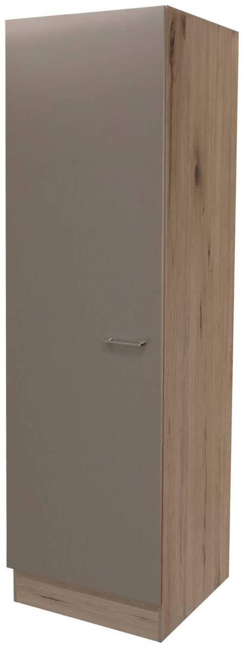 Geschirrschrank "Riva" , Champagner - Champagner/Edelstahlfarben, MODERN, Holzwerkstoff/Metall (50/200/57cm) - FlexWell