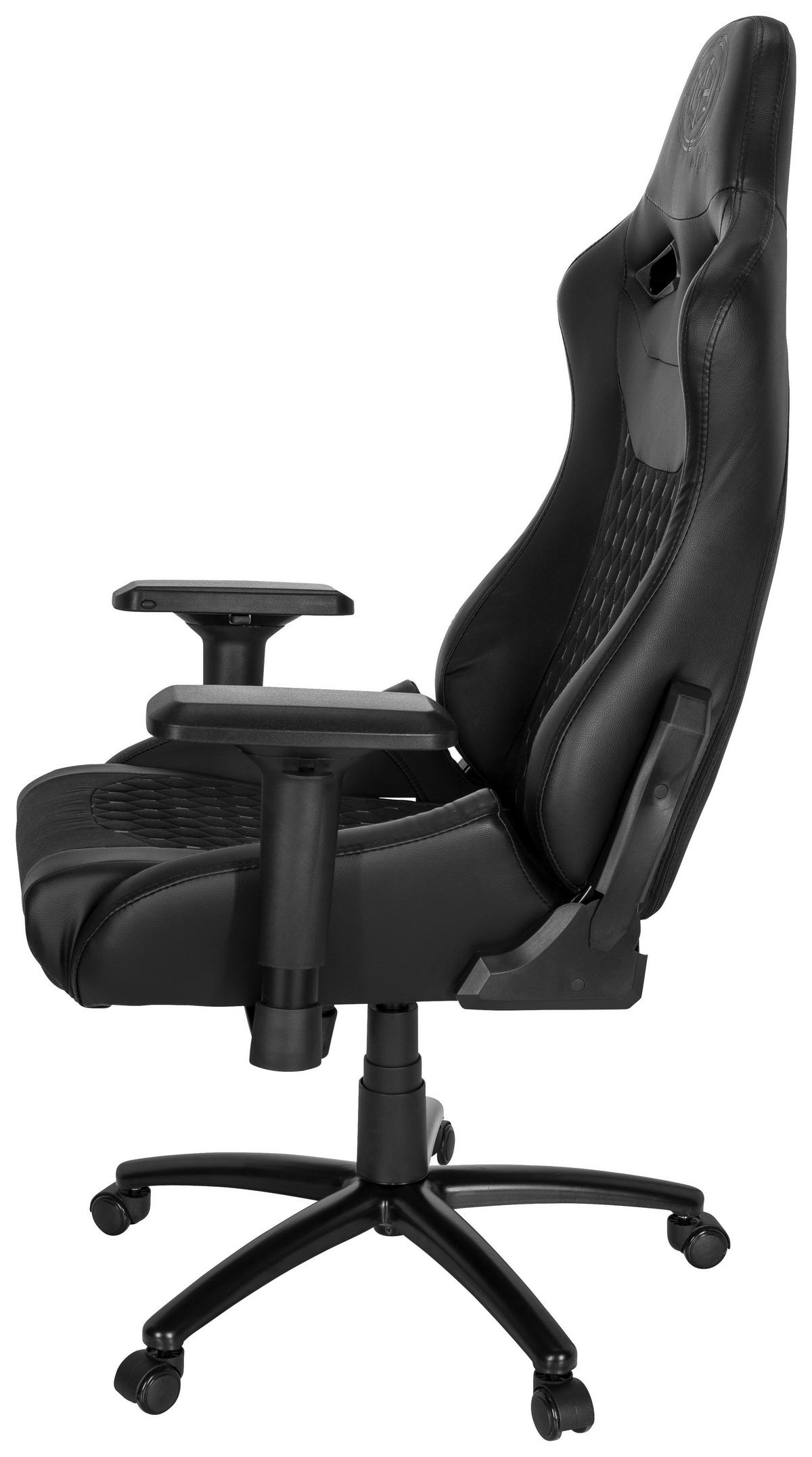 Gaming Stol Gamebreaker Sx 04, Črna - črna/bela, Moderno, kovina/umetna masa (74/137/66cm) - MID.YOU