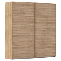Omara Z Drsnimi Vrati Evelyn, Barva Hrasta - hrast sonoma, Design, umetna masa/leseni material (201/223/68cm) - Novel