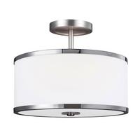 Stropna Svjetiljka Prospect Park - boje nikla/boje kroma, Design, staklo/metal (32.4/24.1cm) - Elstead Lighting