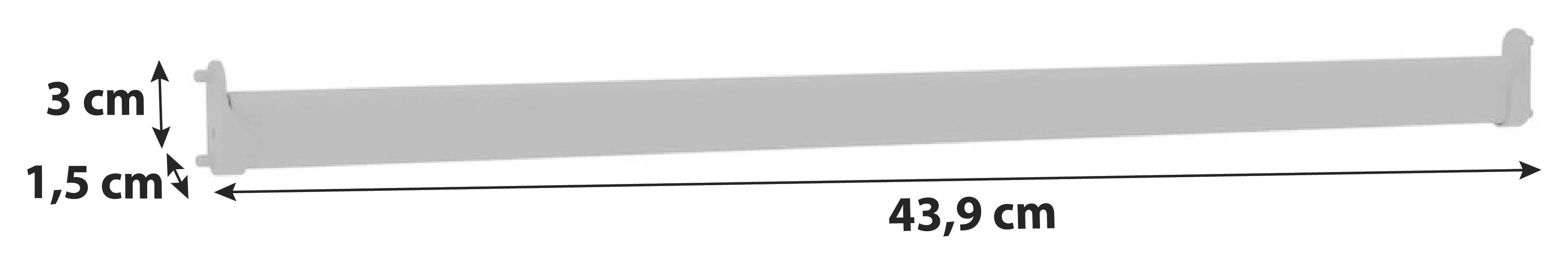 Šipka Za Odjeću Unit - antracit, Moderno, metal (43,9cm) - Based