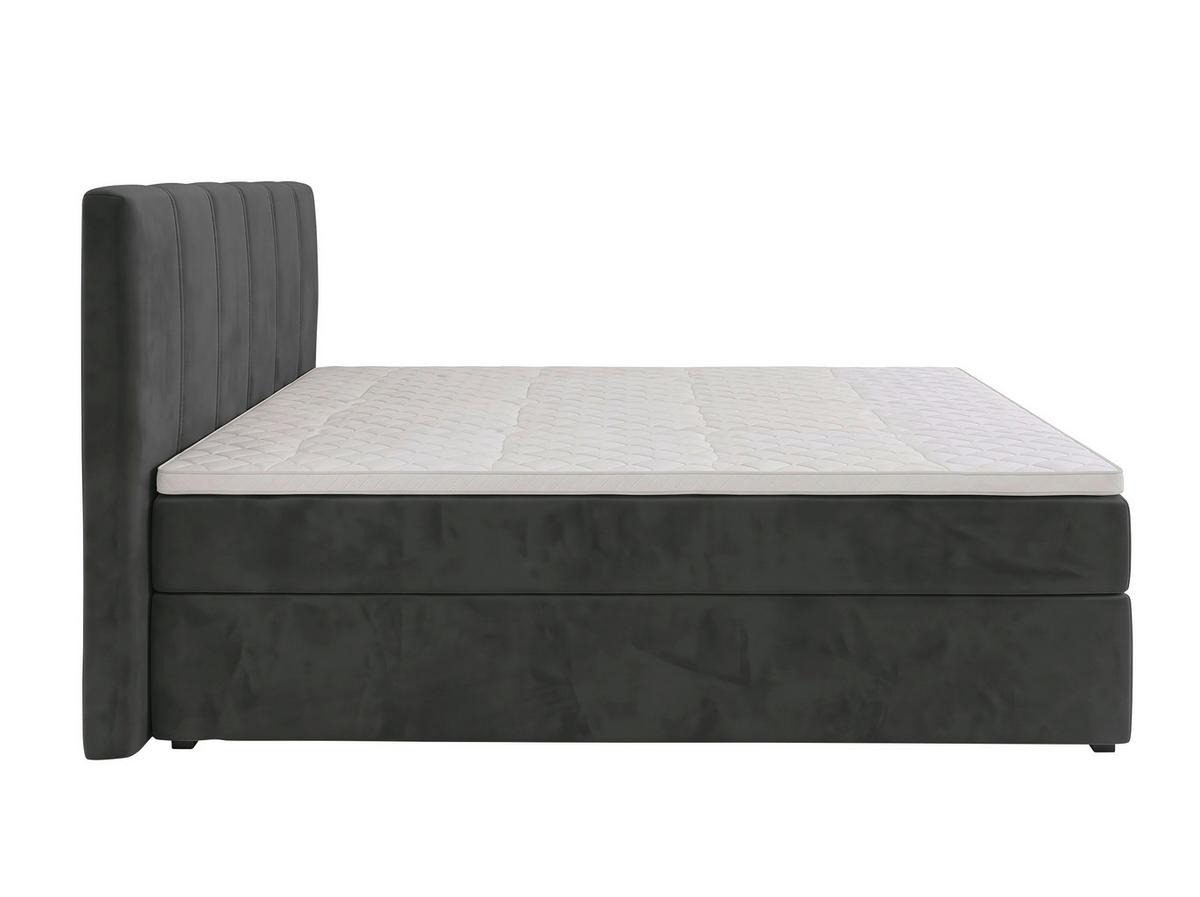 Boxbett Dana -Based- - Schwarz, Kunststoff/Textil (140/200cm) - Based