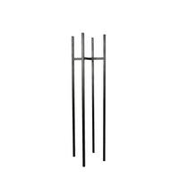 Blumenständer Schwarz - Schwarz, Basics, Metall (28/90/28cm)