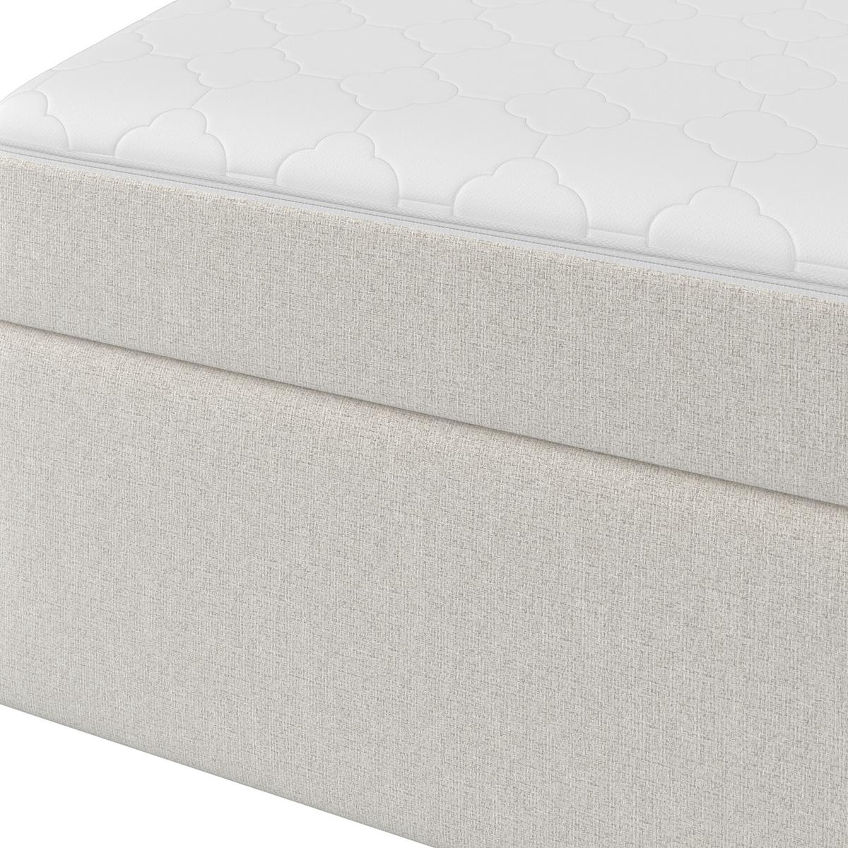 Box Ágy Marco - bézs, Modern, textil/fa (160/200cm) - Bessagi