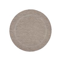 Flachwebeteppich Relax Braun Ø ca. 200cm - Braun, Basics, Textil (200/200cm) - Ayyildiz 