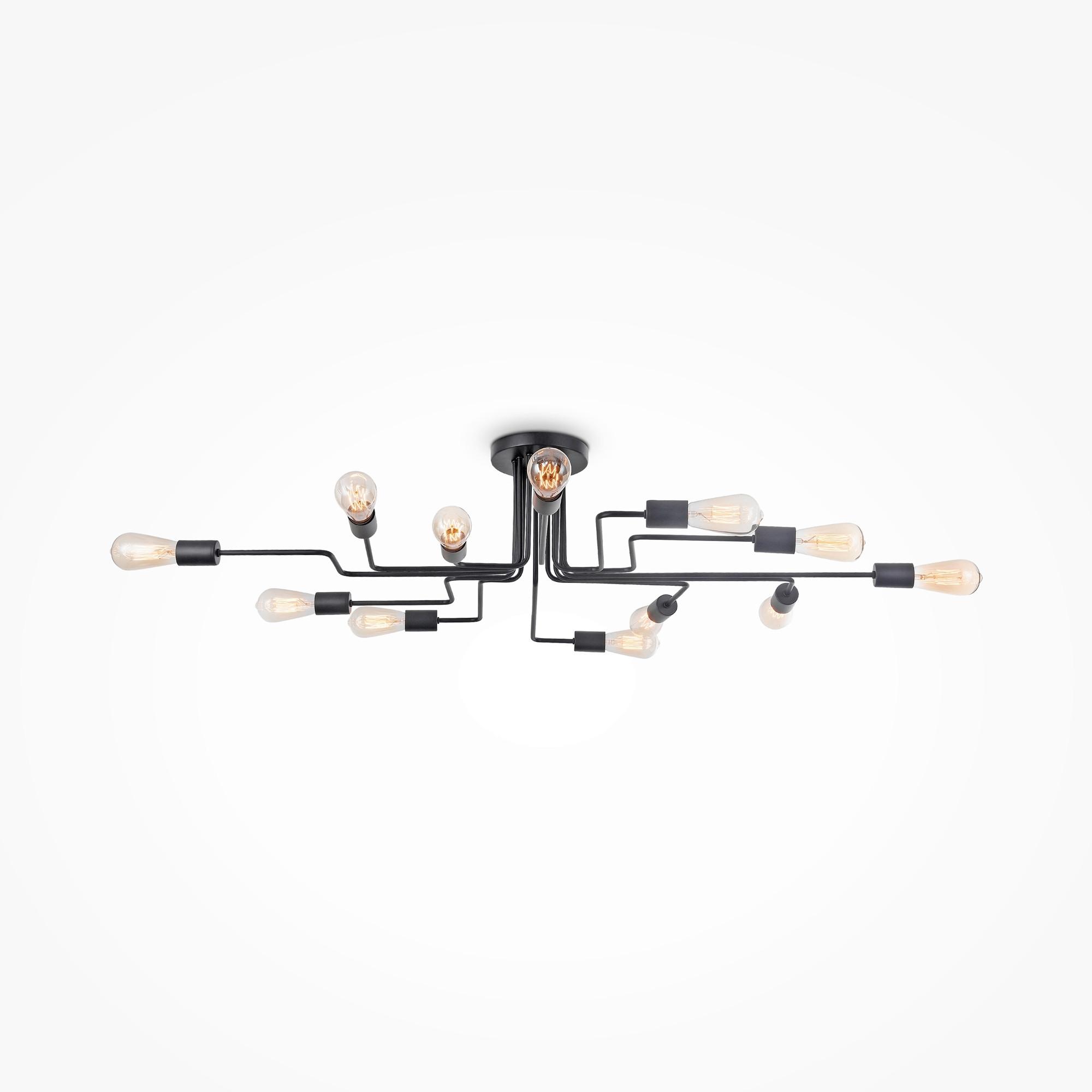DECKENLEUCHTE GILBERT - Schwarz, Trend, Metall (123/88/22,7cm) - MAYTONI