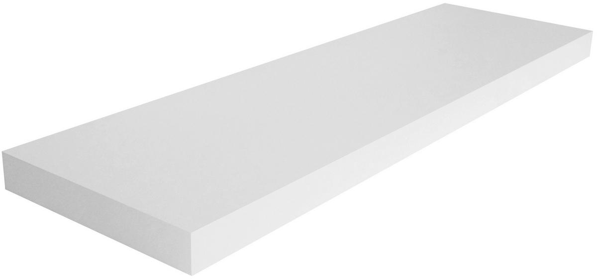 Stenska Polica Giga, Bela, 80x23cm - bela, Moderno, leseni material (80/3,8/23,50cm)
