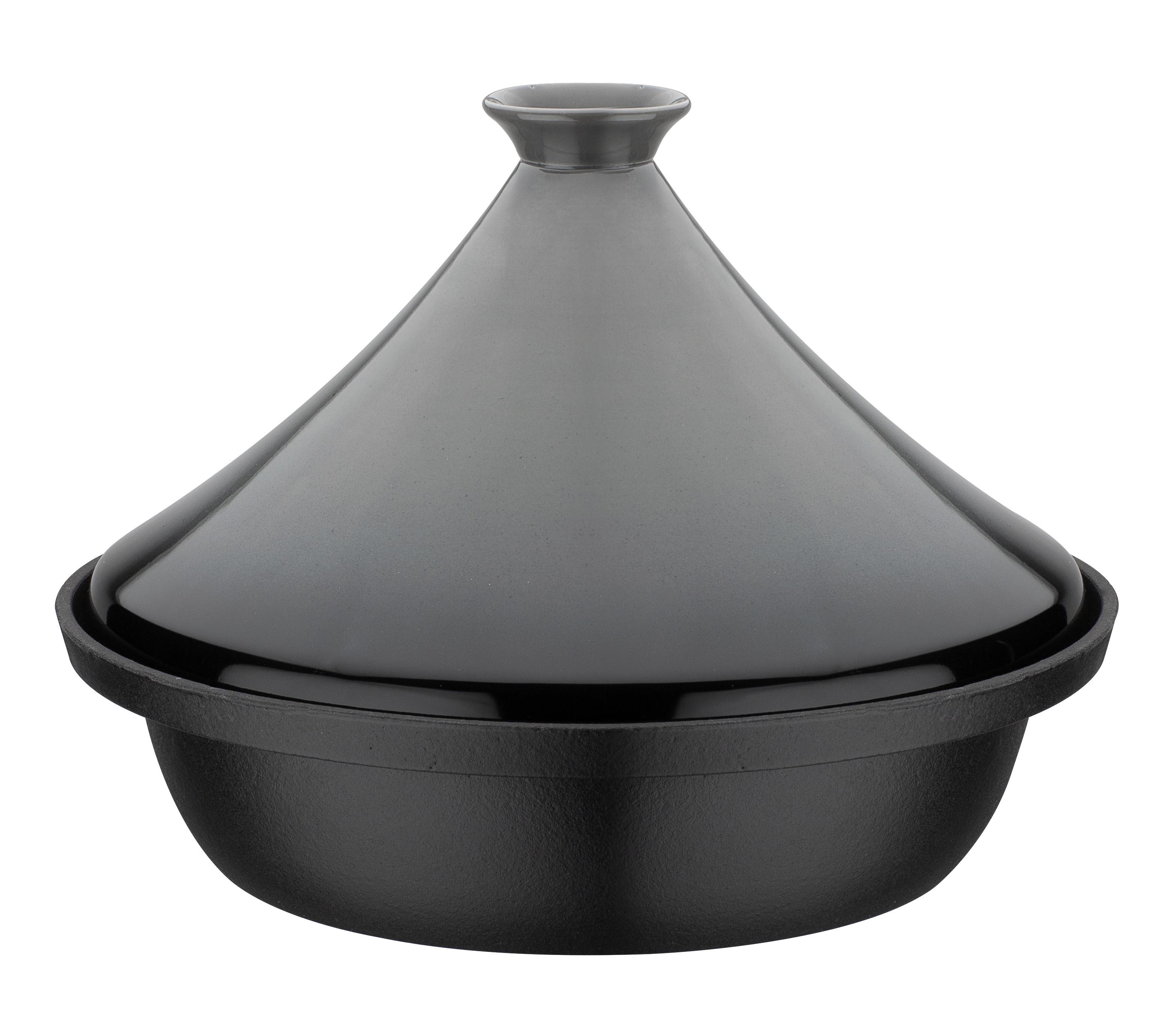 Lonec Za Dušenje Tajine Grey - siva/črna, Basics, kovina/keramika (30cm) - GSW