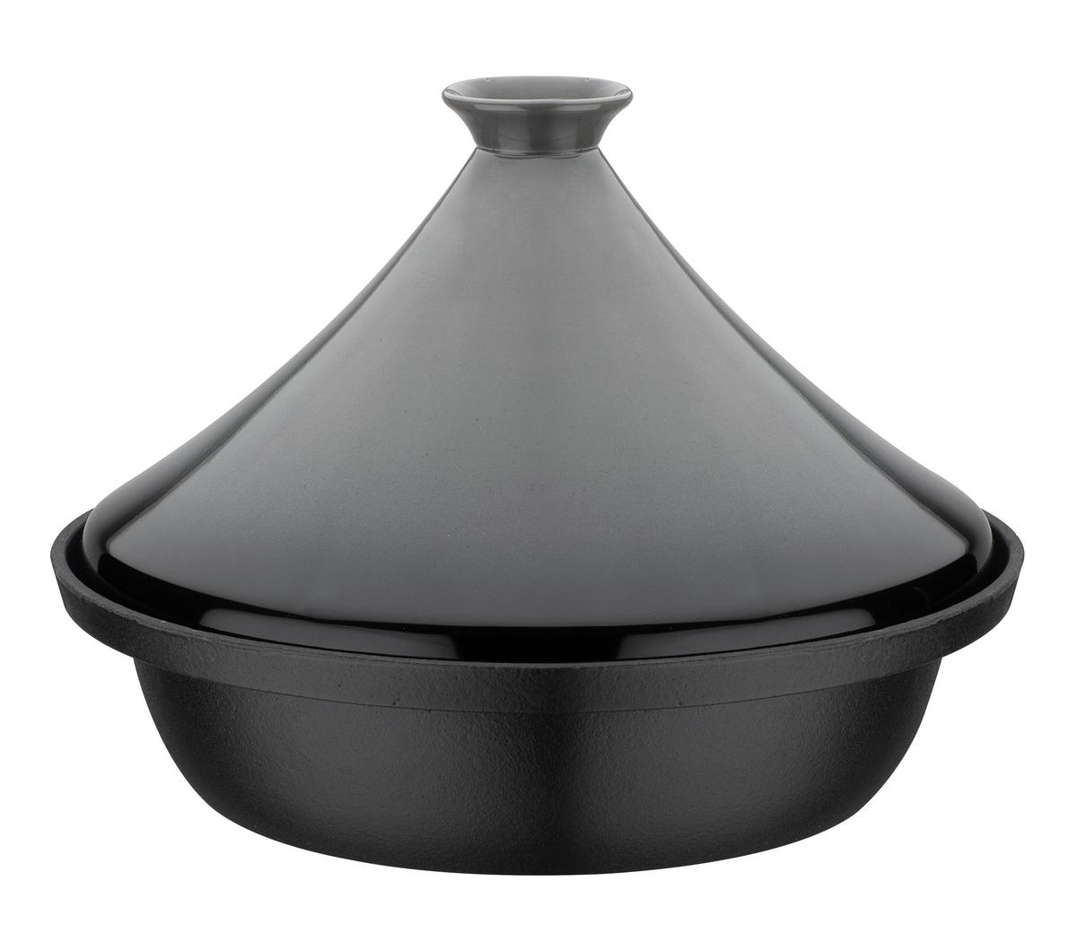 Lonec Za Dušenje Tajine Grey - siva/črna, Basics, kovina/keramika (30cm) - GSW