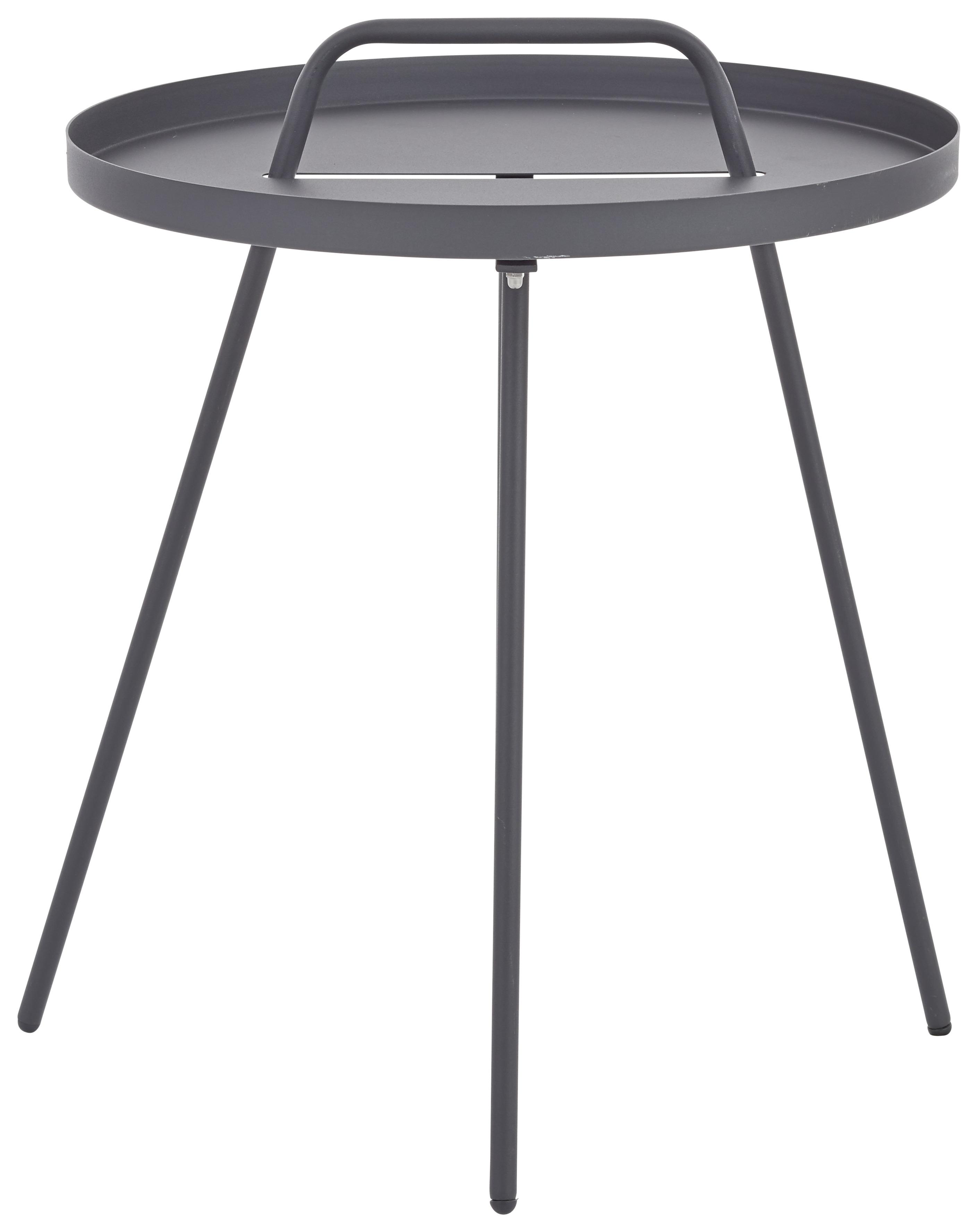 Moa Beistelltisch Aus Stahl, Weiß, 46.8 X 46.8 X 50.2 Cm – Rostgeschützt, Leicht & Vielseitig