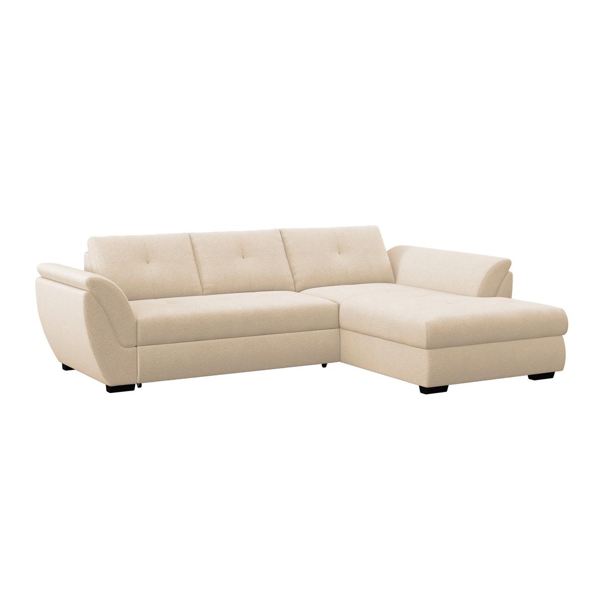 Kutna Garnitura Berisso - bež/crna, Konvencionalno, tekstil (278/187cm) - Ondega