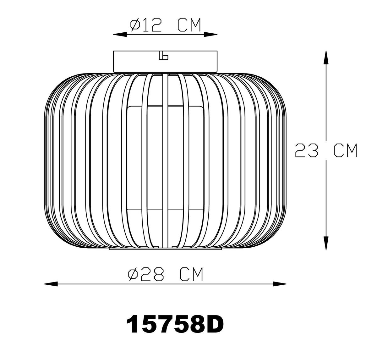 DECKENLEUCHTE 15758D ALFRED - Sandfarben/Klar, Design, Glas/Metall (28/23cm) - Globo
