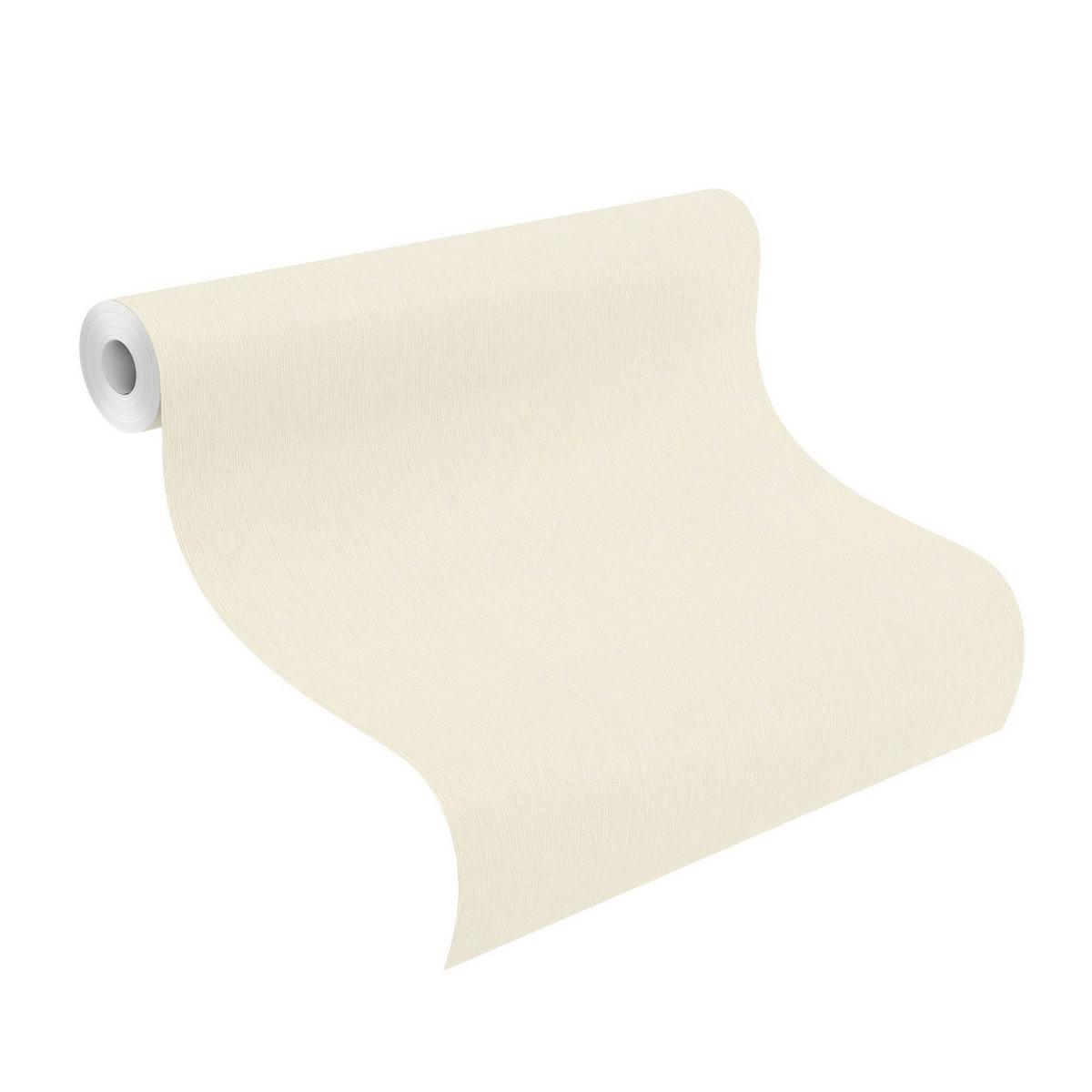 Tapete Uni Weiß - Weiß, Basics, Textil (600/53cm) - Tesa