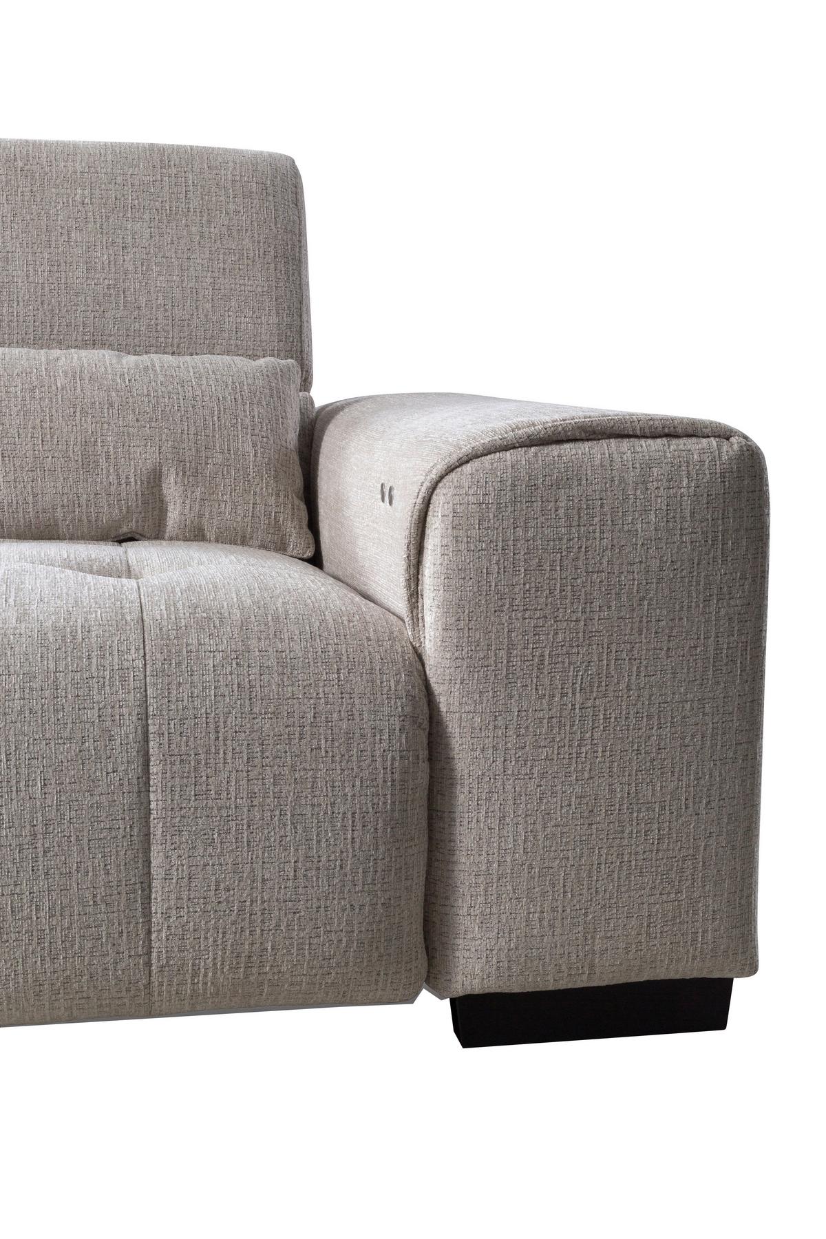 Kutna Garnitura Matera - prirodne boje/bež, Trend, drvni materijal/tekstil (226/311cm)