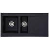 Pomivalno Korito Denver, 100x50cm - črna, Trend, kamen/umetna masa (100/20/50cm) - Respekta