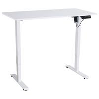 Radni Stol Emil 2 - bijela, Moderno, drvni materijal/metal (120/118/60cm) - Modern Living