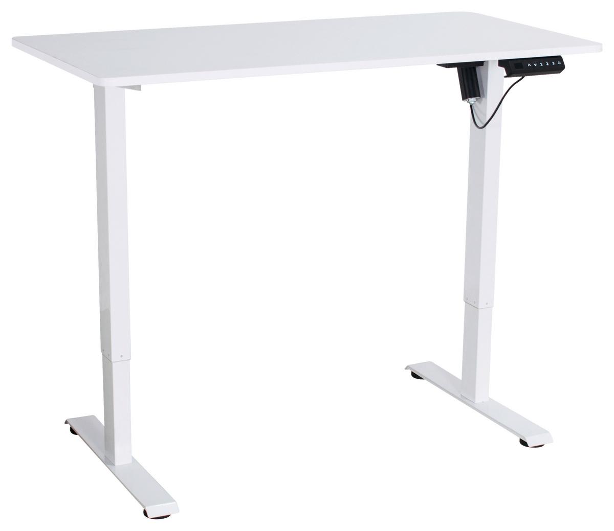 Radni Stol Emil 2 - bijela, Moderno, drvni materijal/metal (120/118/60cm) - Modern Living