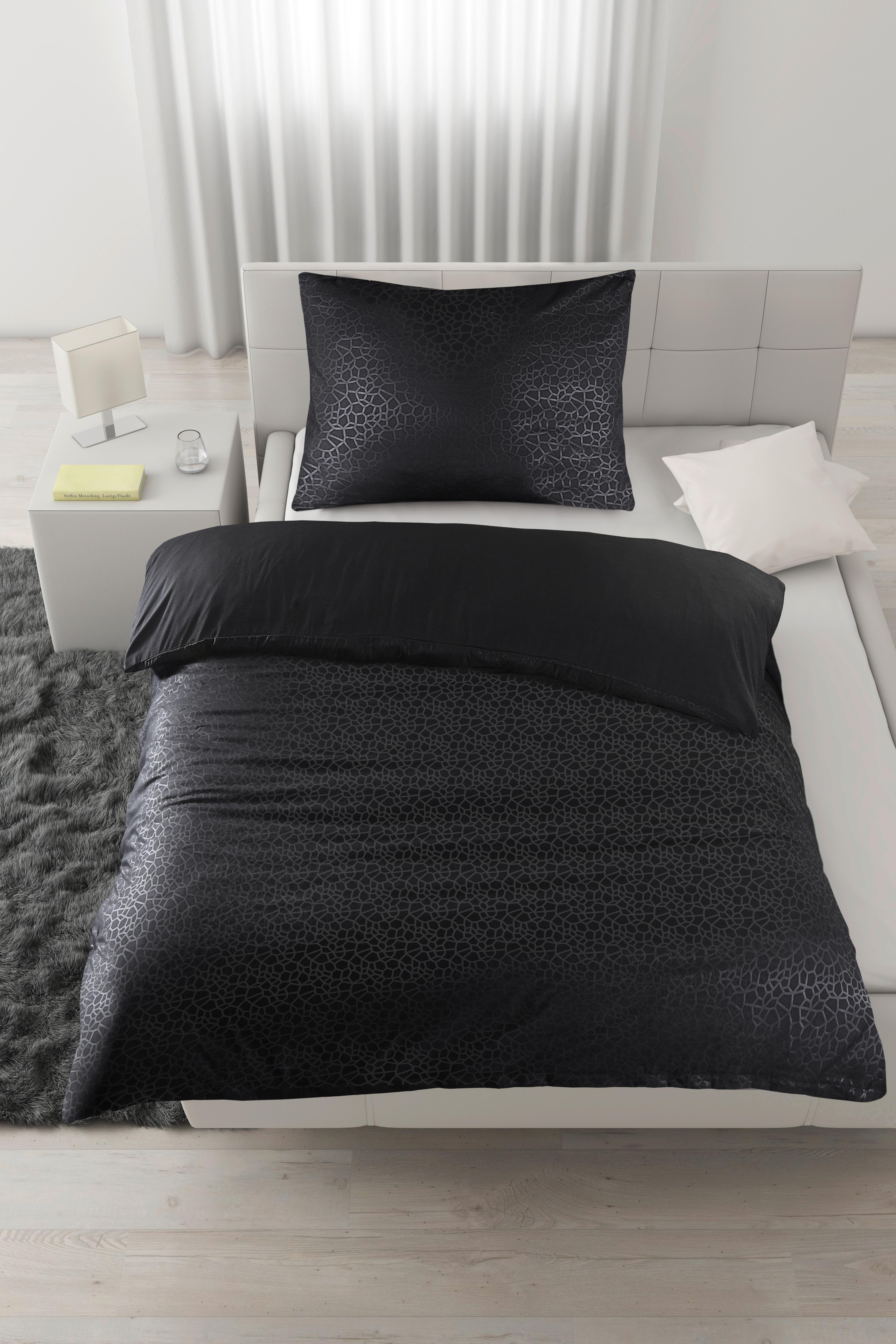 Lenjerie de pat Animal Neu cca. 140x200/50x70 cm - negru, Konventionell, textil (140/200cm) - Mömax