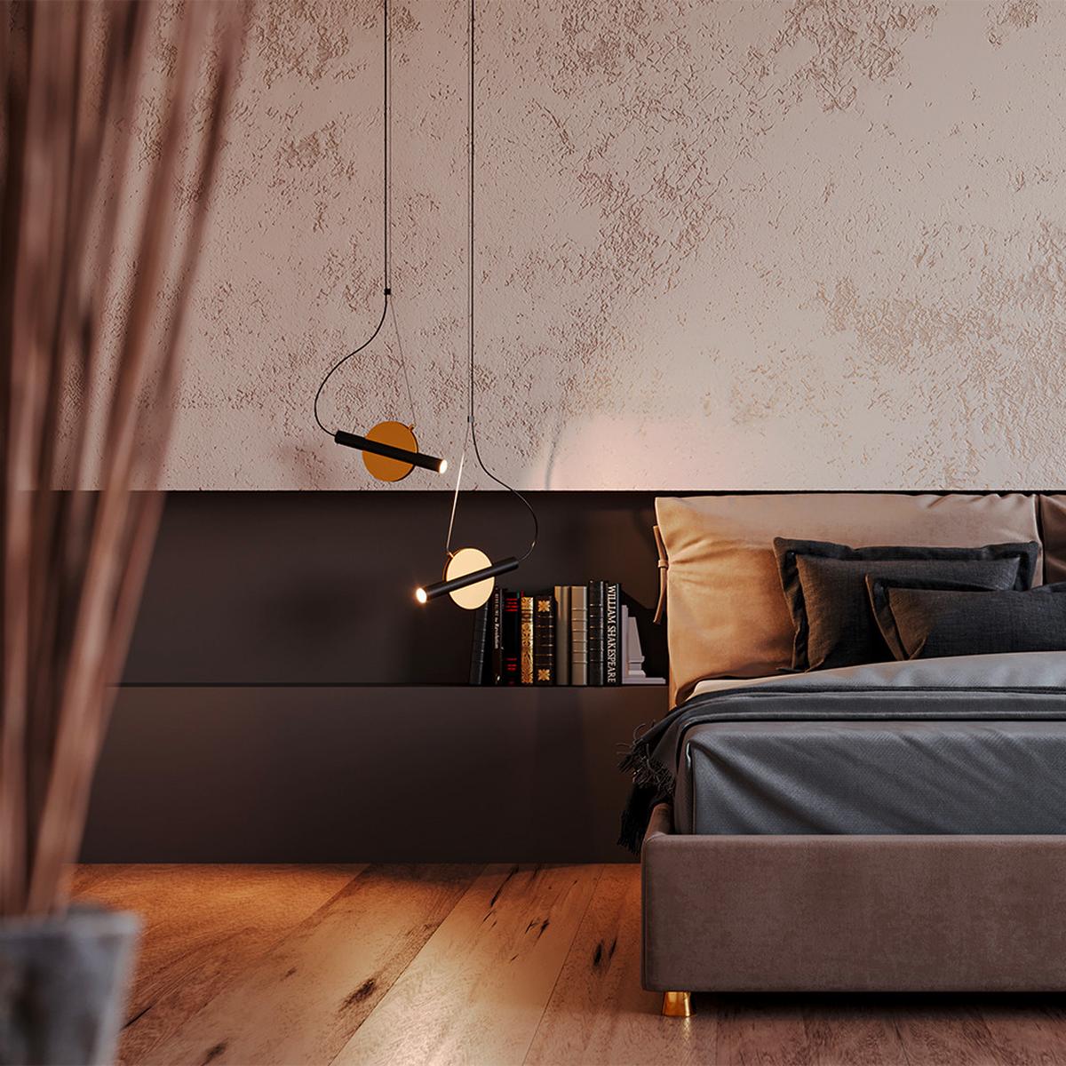 PENDELLEUCHTE ENIGMA - Messingfarben, Trend, Metall (30/6/220cm) - MAYTONI