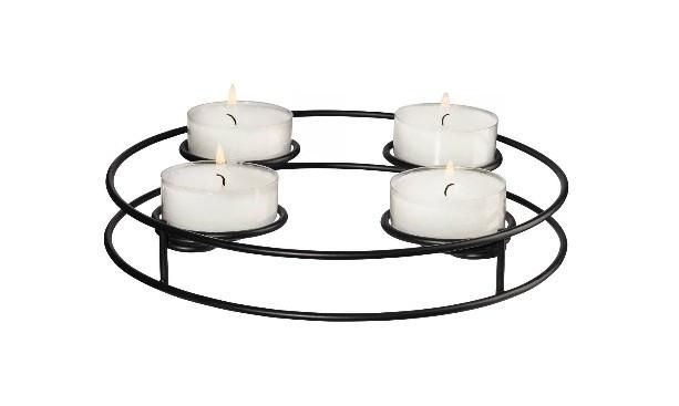 ŚWIECZNIK 99500950 - czarny, Konventionell, metal (24,5/3,6cm) - ASA