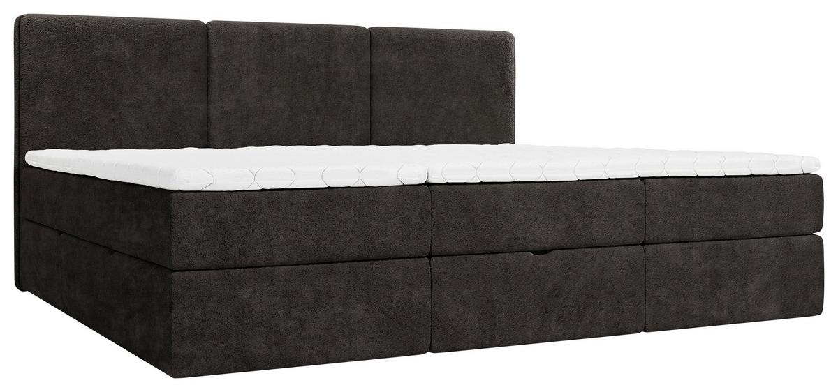 Familienbett Domino Combo II Schwarz ca. 240x200cm - Schwarz, MODERN, Holz/Holzwerkstoff (240/200cm) - MID.YOU