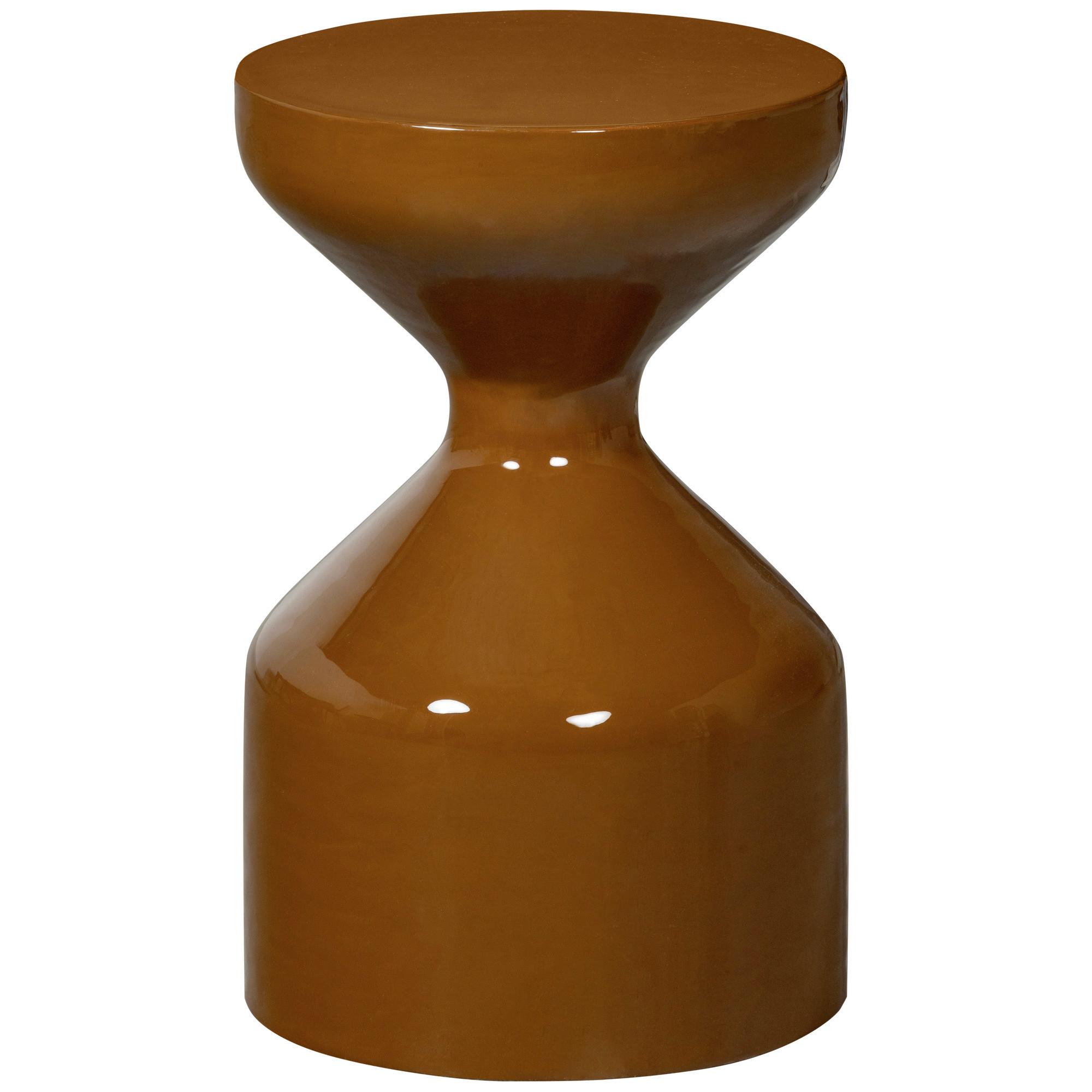 Beistelltisch Floyd Dunkelorange - Dunkelorange, Design, Metall (30/47/30cm) - Livetastic