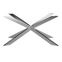 Ogrodje Mize Noah - barve nerjavečega jekla, Moderno, kovina (137/72/78cm) - Mömax