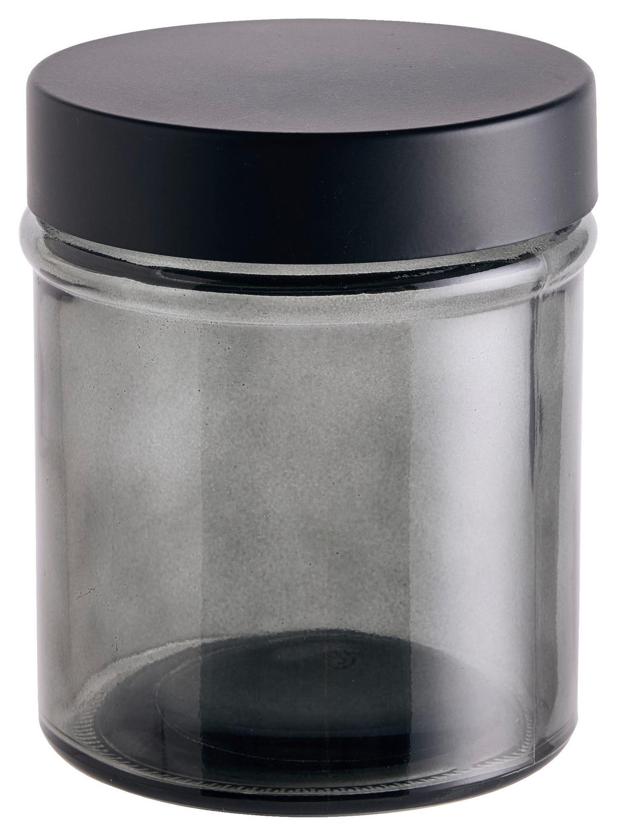 Posuda Za Zalihe Magnus Black 0,3l - siva/crna, Moderno, metal/plastika (8.5/8.5/10.5cm) - Mömax