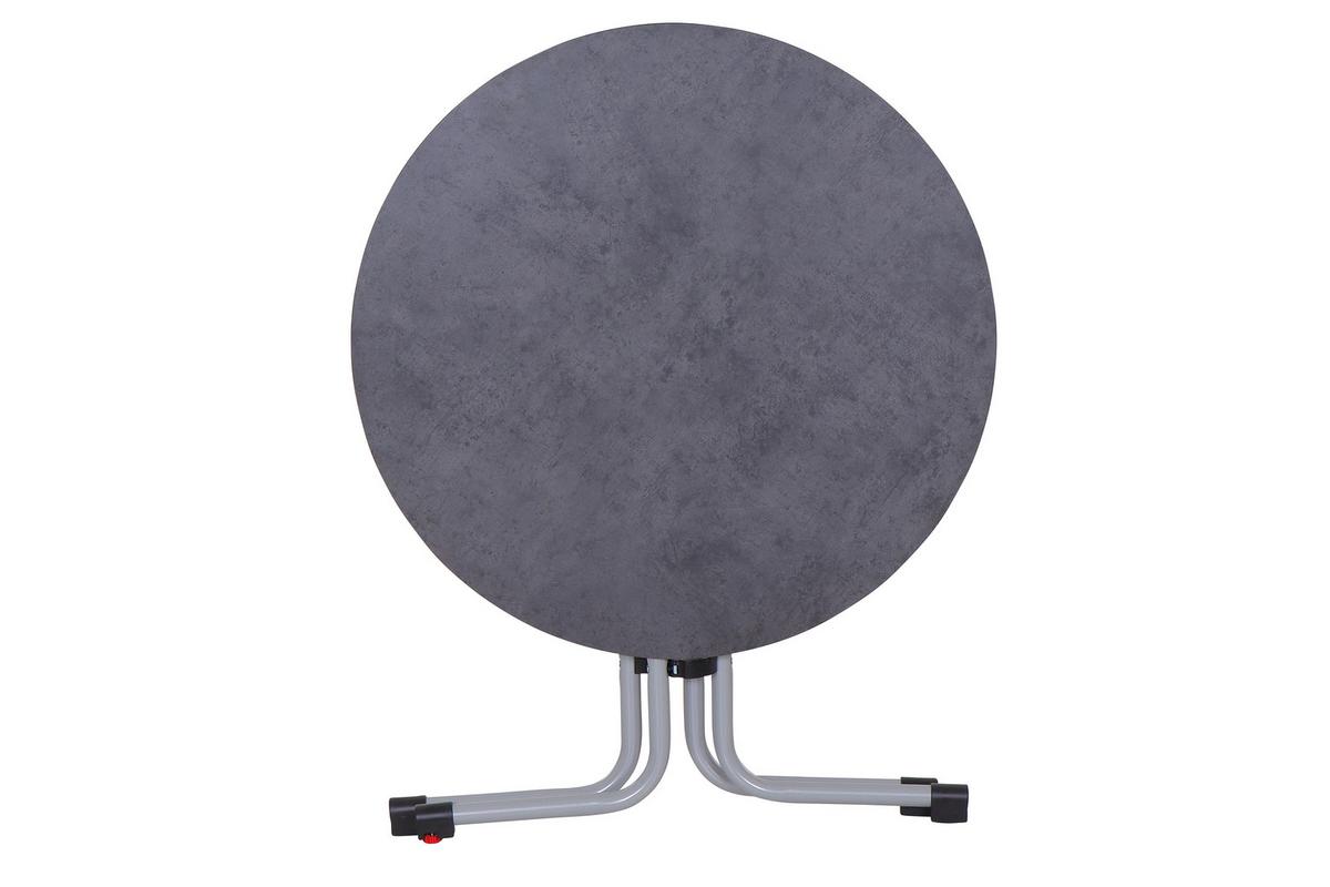 GARTENKLAPPTISCH K95705 - Anthrazit/Silberfarben, KONVENTIONELL, Holz/Kunststoff (80/71cm) - Siena Garden