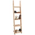 Regal in Eiche, 5 Ablagen - Eichefarben/Weiß, KONVENTIONELL, Holz/Holzwerkstoff (41,4/176/34,2cm) - Mömax modern living