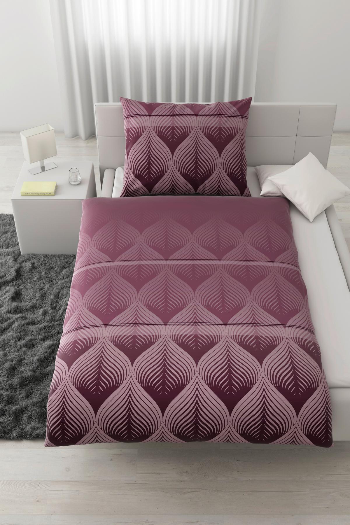BETTWÄSCHESET DOMPS - Mauve, Modern, Textil (160/210cm) - Modern Living