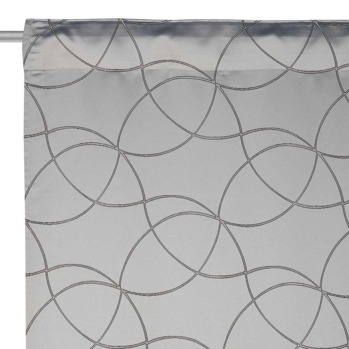 ZASŁONA GOTOWA MICHELE - kolor srebrny, Konventionell, tkanina (140/245cm) - Dieter Knoll