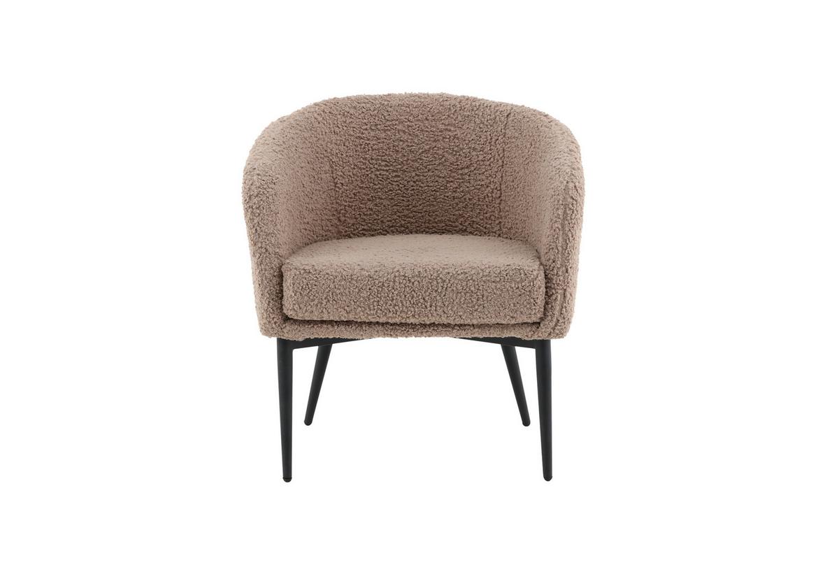 SESSEL FLUFFY - Design, Textil/Metall (83/70/64cm) - Livetastic