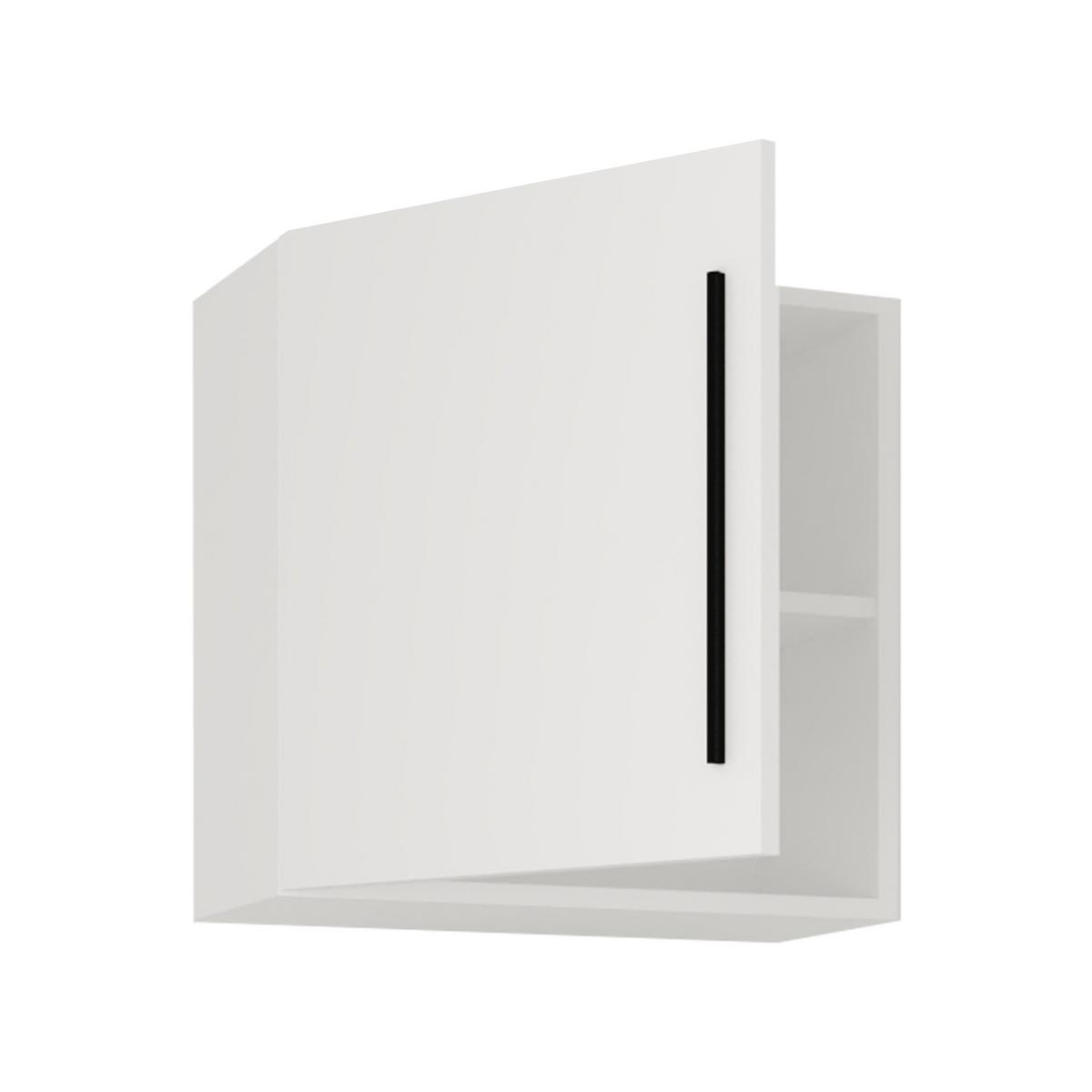 Viseči Element Arila M, Bela - črna/bela, Moderno, kovina/leseni material (50/50/30cm) - MID.YOU