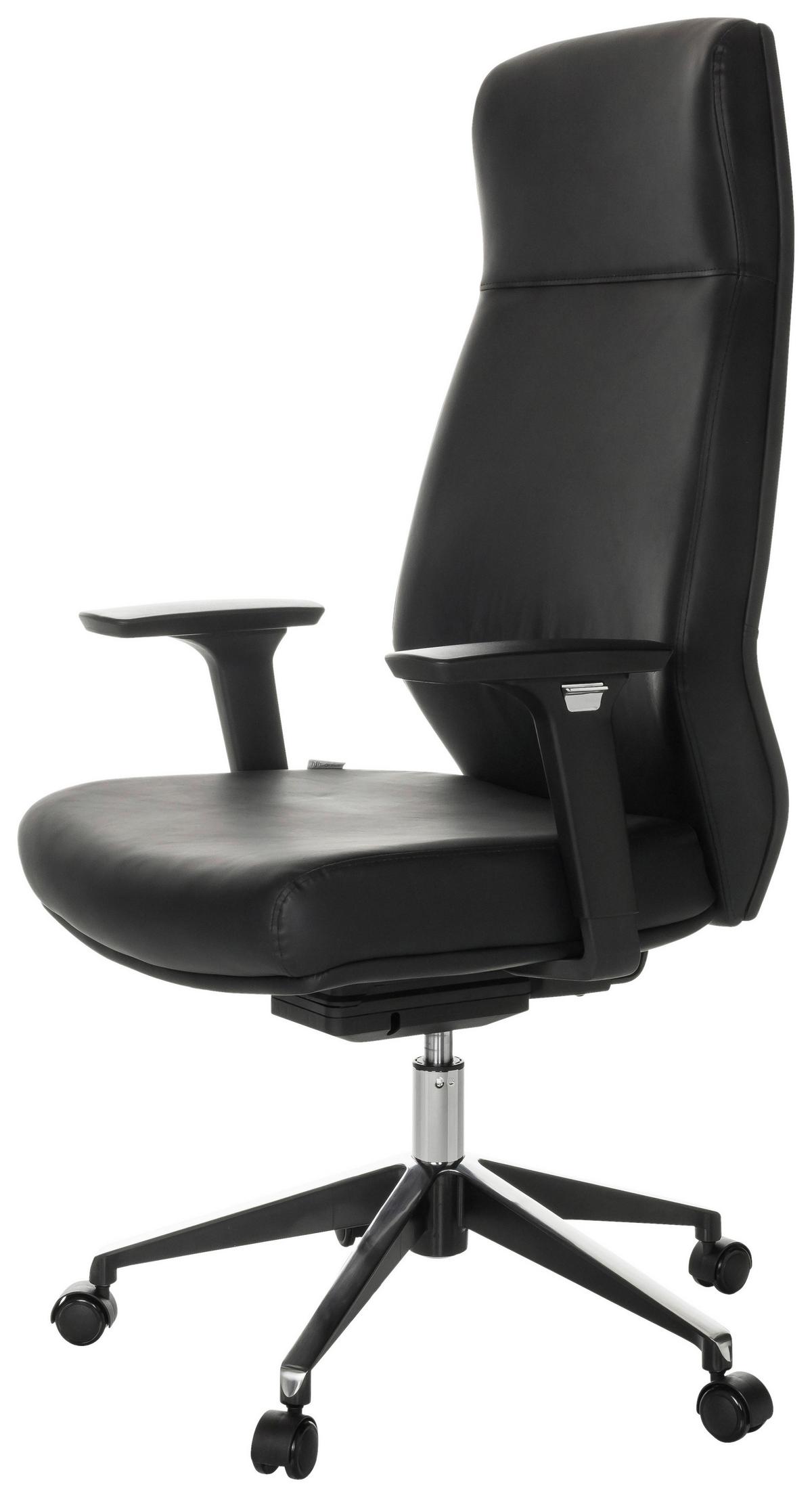 Chefsessel Vitoro ECO Schwarz - Schwarz, Basics, Leder/Kunststoff (68/123-130/68cm) - MID.YOU