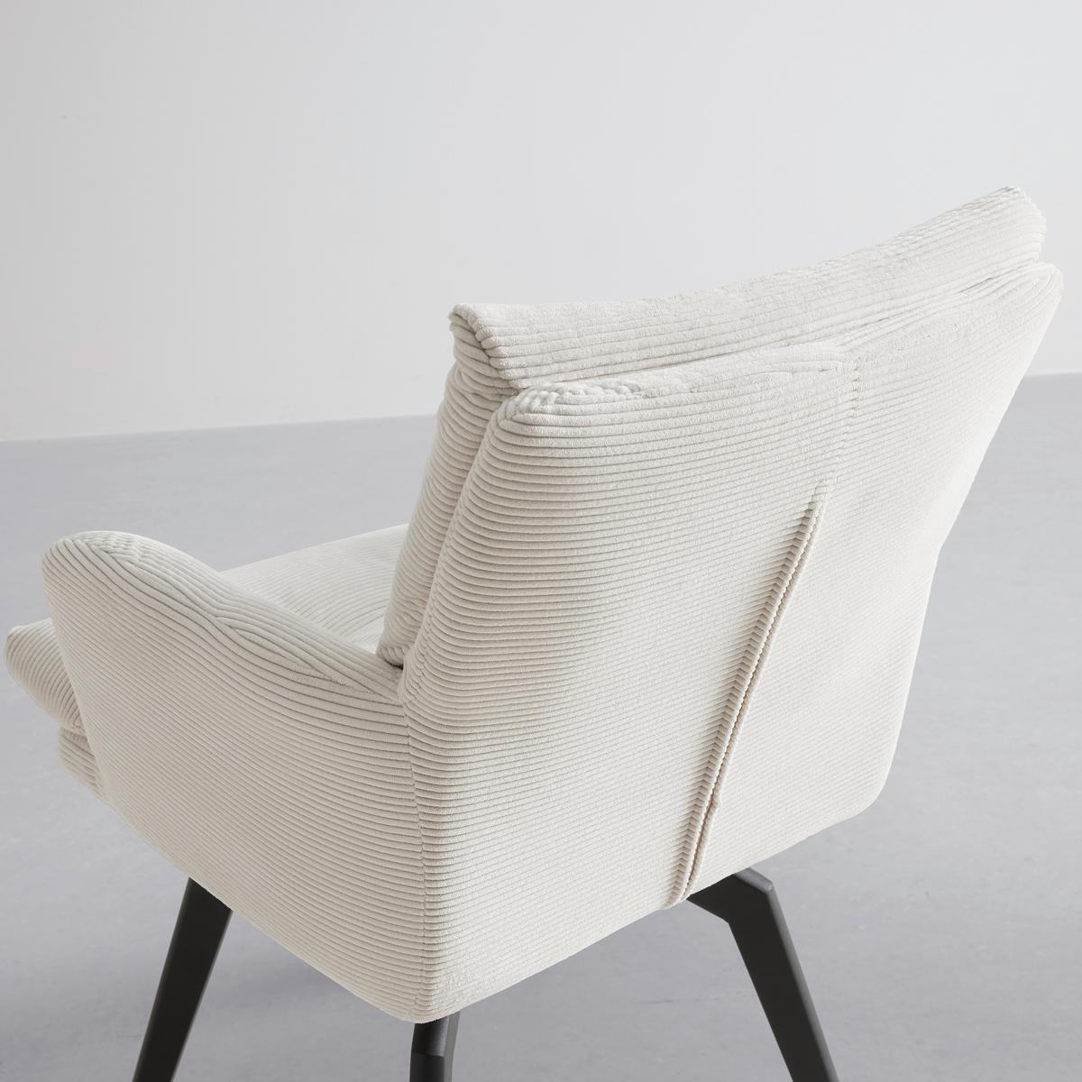 Karosszék Hanna - fekete/fehér, Modern, textil/fém (60/88/64cm) - Mömax