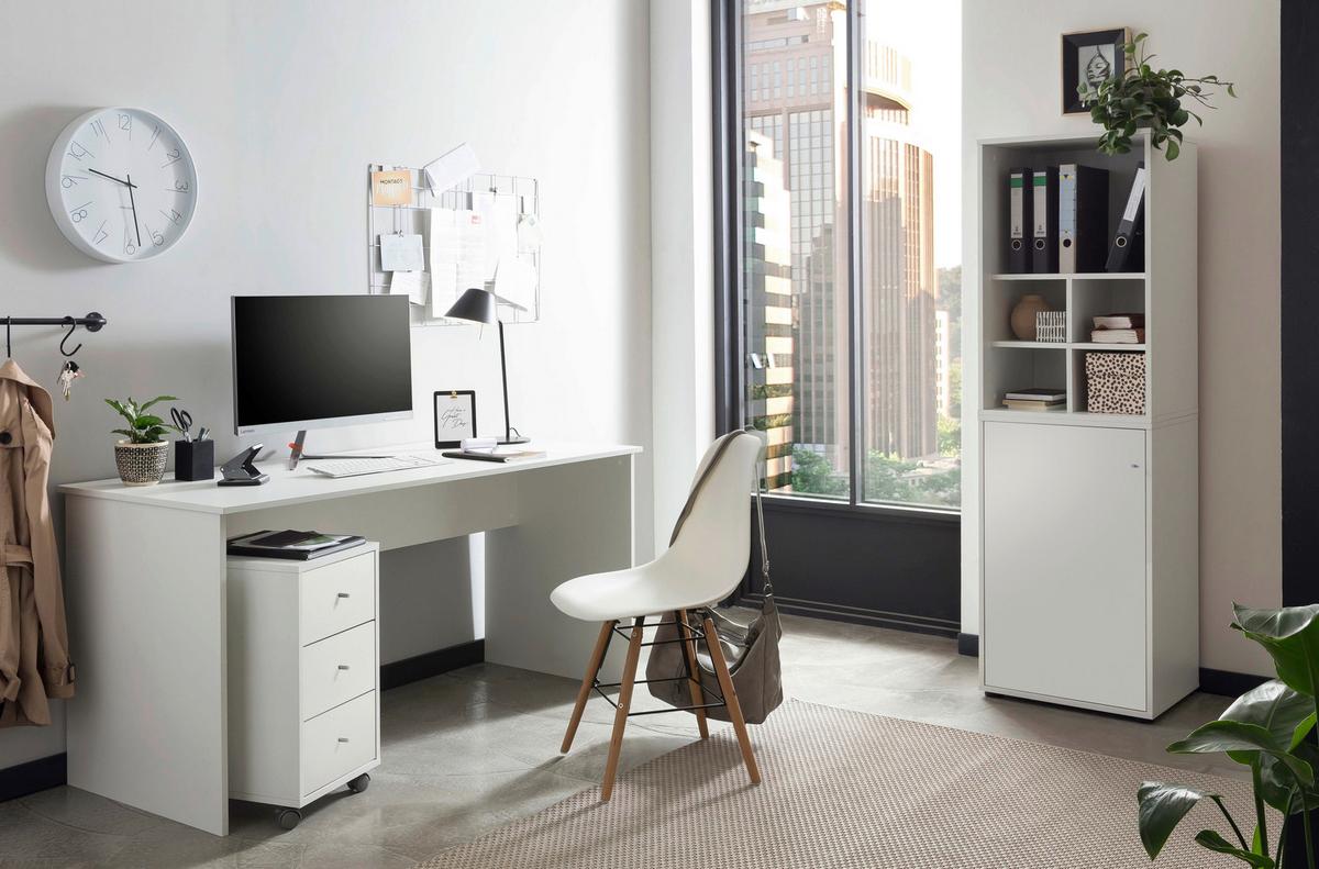 Aktenschrank U 510 R Weiß ca. 50,9x83,6x41cm - Weiß, MODERN, Holzwerkstoff (50,9/83,6/41cm) - MID.YOU