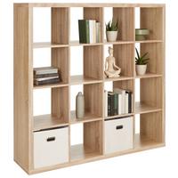 Raumteiler in Sonoma Eiche - Sonoma Eiche, KONVENTIONELL, Holzwerkstoff (147/147/38cm) - Based