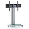 Stojalo Za Tv Tosal, Srebrna, 60 Cm - srebrne barve/prozorno, Konvencionalno, kovina/steklo (60/100/44cm) - MID.YOU