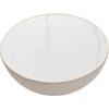 SALONTAFEL ENDLESS VEGAS -TREND- - Crème/Messingkleuren, Modern, Textiel/Metaal (71/71/36cm) - Kare-Design