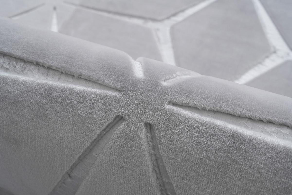 Läufer Calma 225 Silber 80 X 150 Cm - Silberfarben, Basics, Textil (80/150cm) - Kayoom