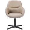 STOL MED ARMSTÖD LEONA - beige/svart, Design, metall/textil (61/87/63cm) - Mömax