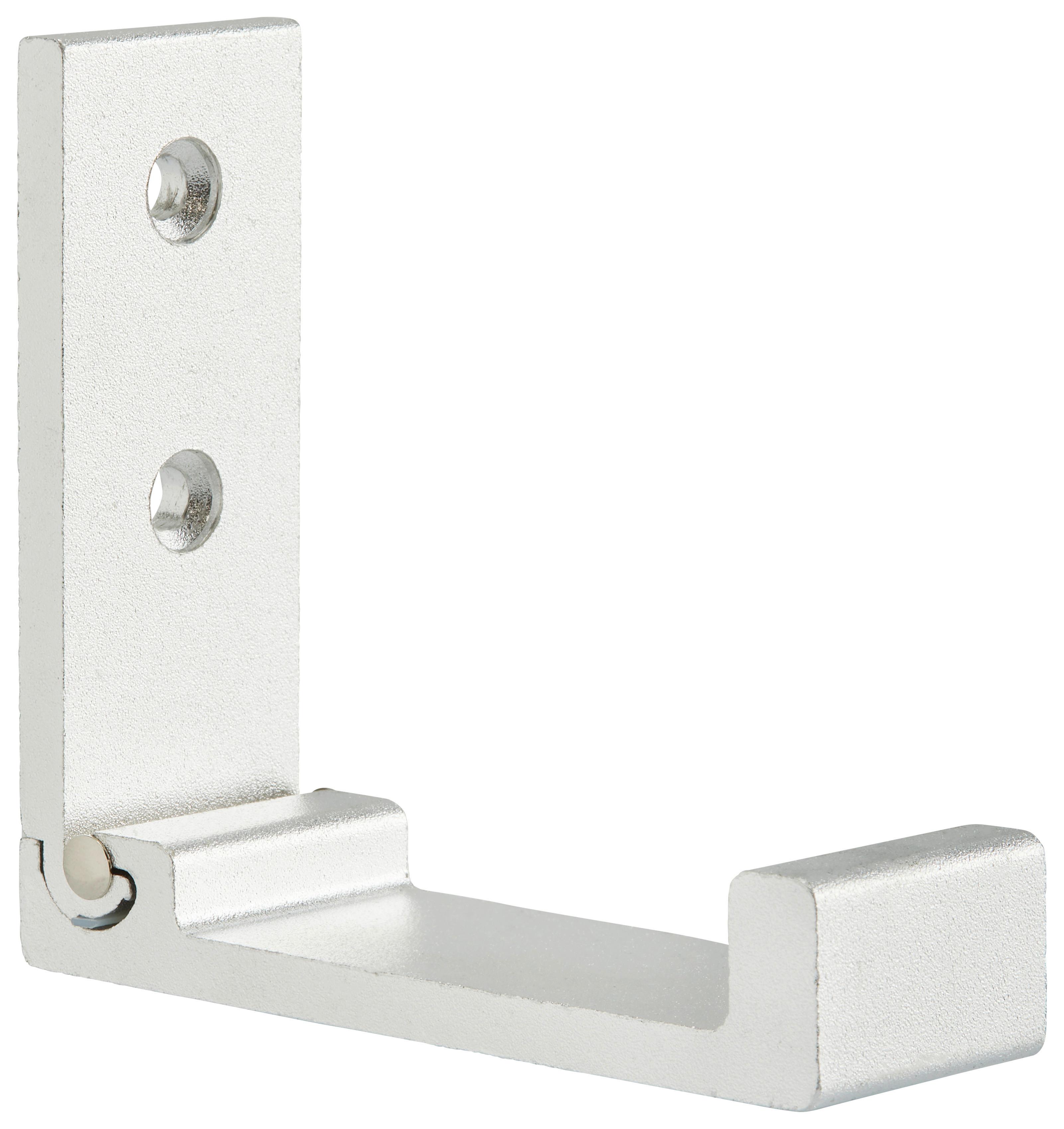 Garderobenhaken Max aus Metall - Silberfarben, Metall (3/8/2cm) - Mömax