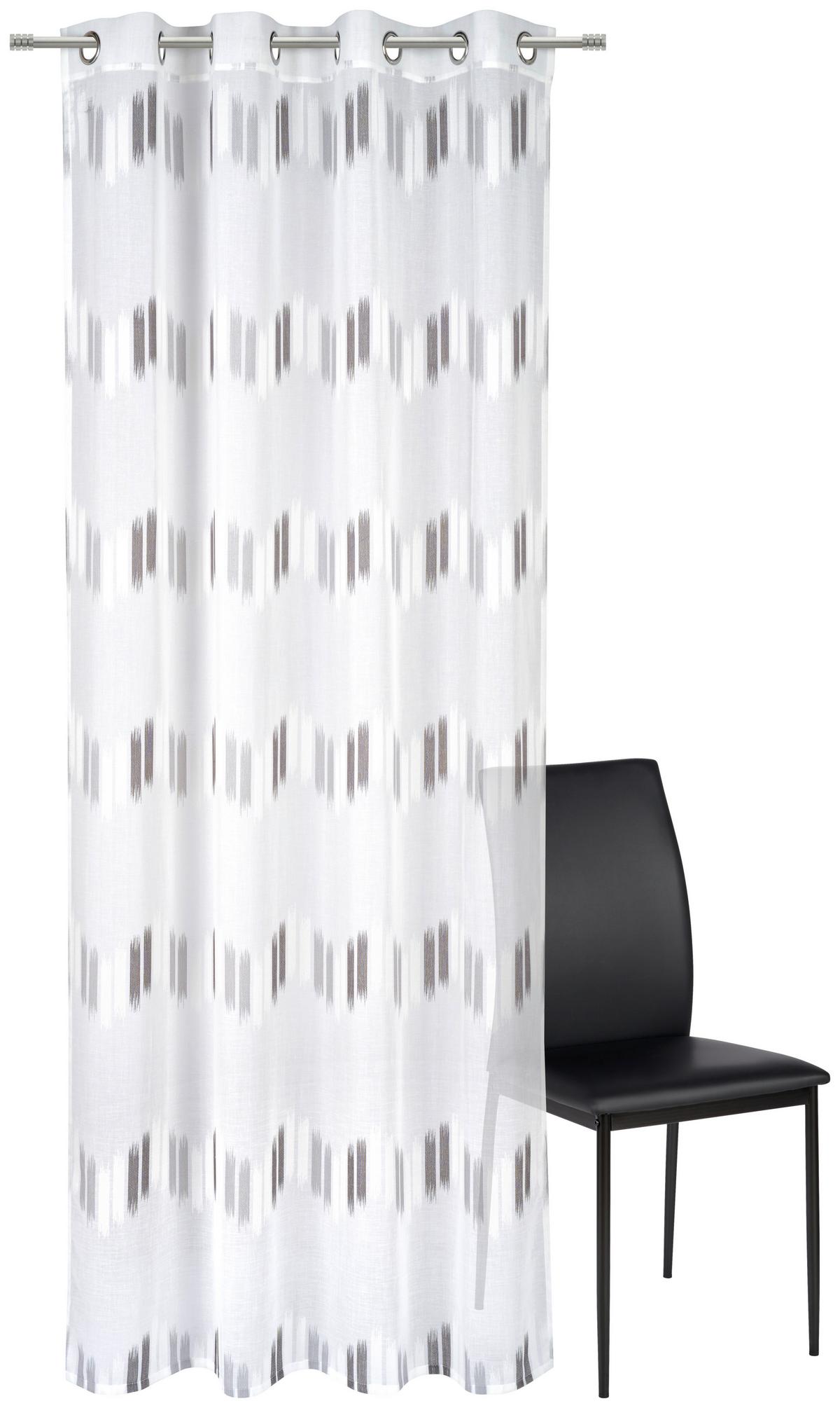 ZASŁONA NA PRZELOTKACH JUPITER - szary, Trend, tkanina (140/245cm) - Esposa
