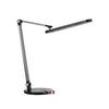 LED-SKRIVBORDSLAMPA RINK - aluminiumfärg/svart, Modern, metall/plast (37/20/40-70cm) - Mömax
