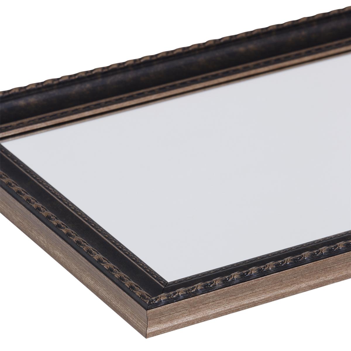 Oglindă KARMA IV - maro închis, Modern, plastic/sticlă (48/112cm) - Modern Living