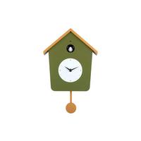 ZEGAR ŚCIENNY CUCKOO LIGHT - koralowiec/leśny, Basics, tworzywo sztuczne (23/10.5/26cm) - Karlsson